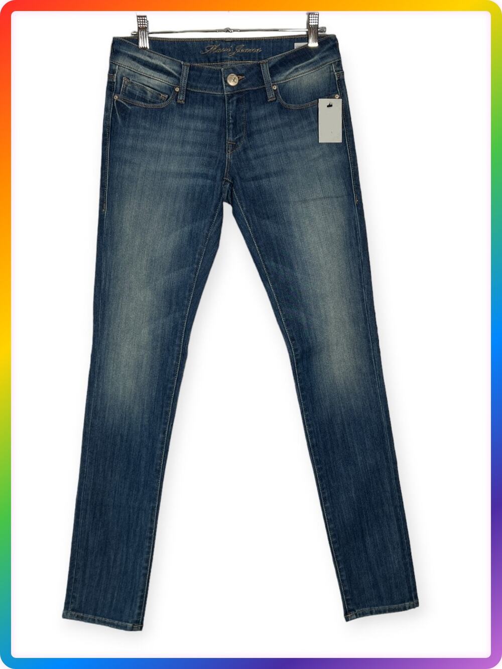 Mavi Serena Low Rise Skinny Jeans SIZE 27x32 Blue Stretch Denim Full Length